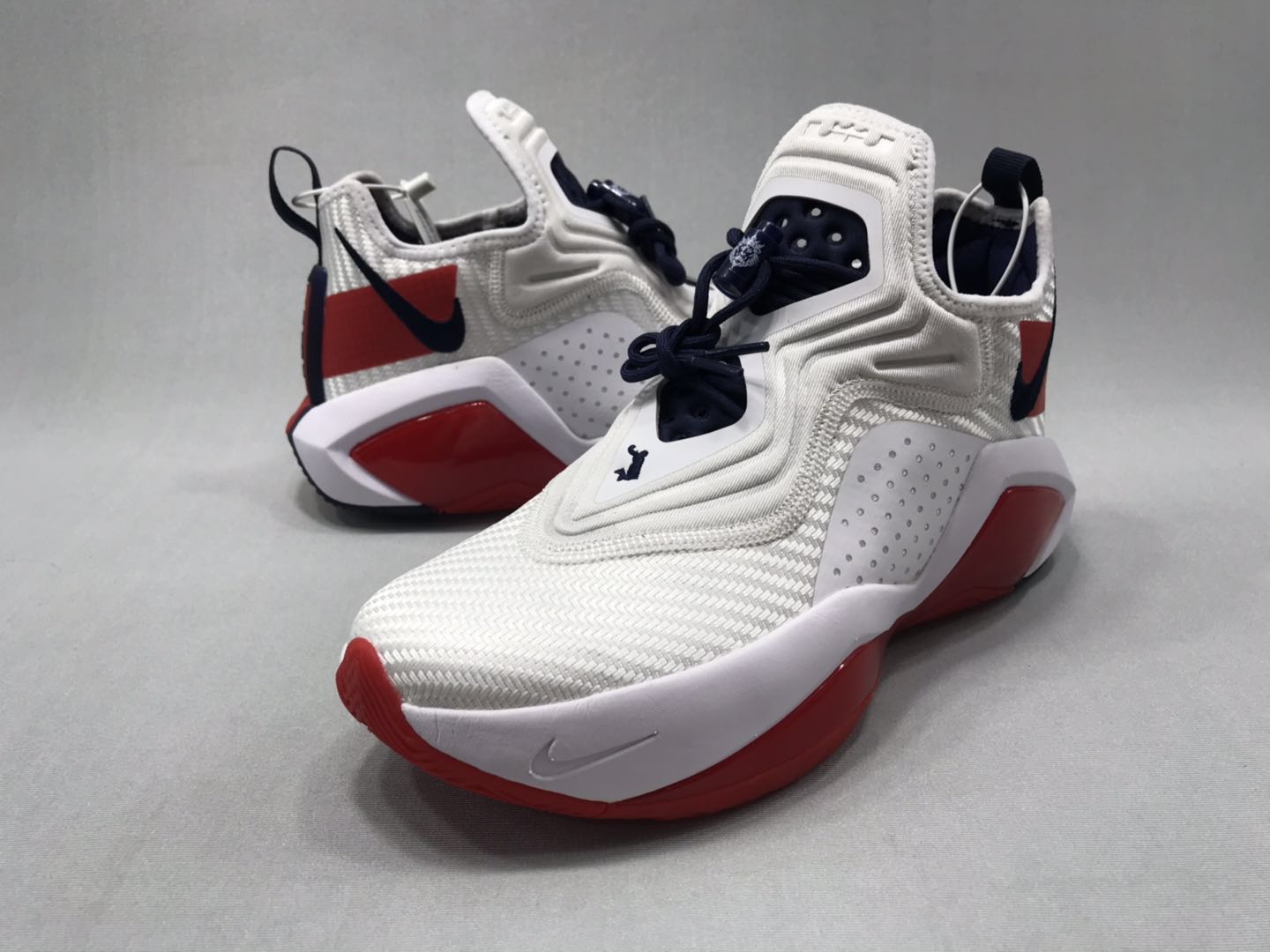 Nike LeBron Soldier 14 White Red Black Shoes